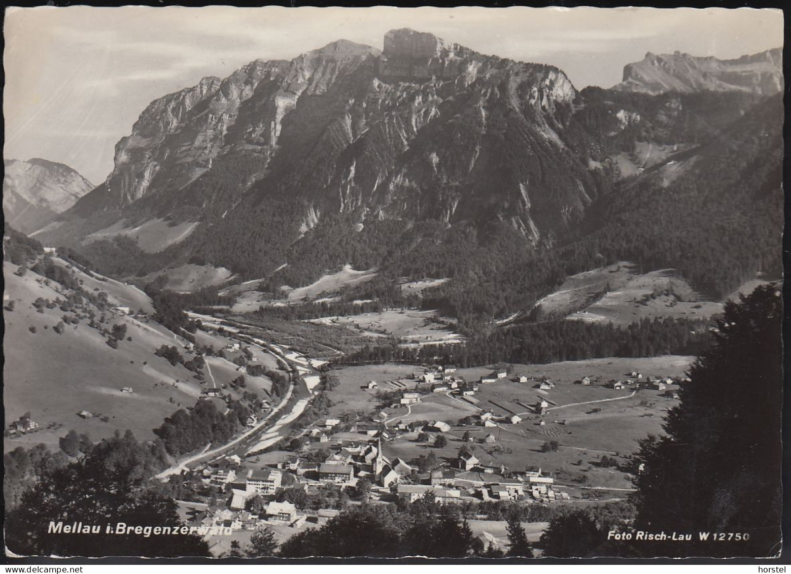 Austria - 6881 Mellau - Im Bregenzerwald - Alte Ortsansicht Von 1959 - Nice Stamp - Bregenzerwaldorte