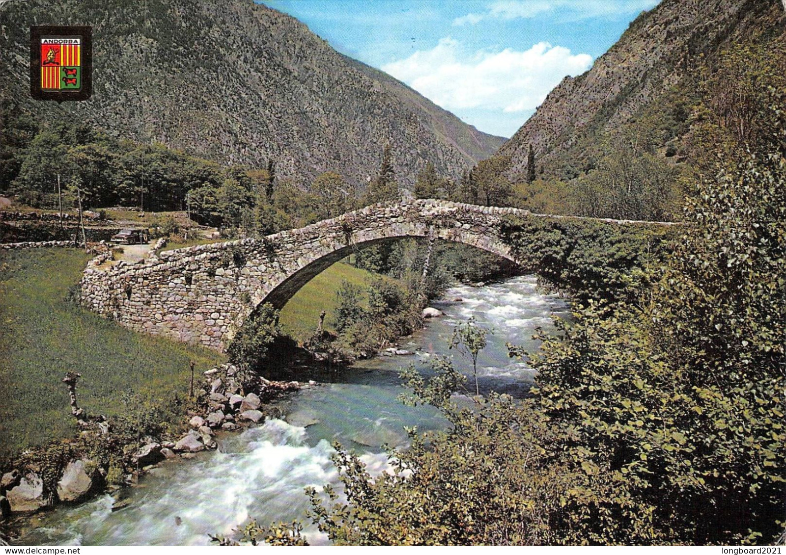 ANDORRA - PICTURE POSTCARD 1972 / 1393 - Cartas & Documentos