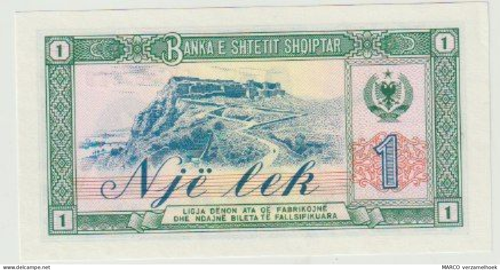 Banknote Banka E Shetetit Shqiptar Albania-albanië 1 Lek 1976 UNC (DR) - Albanien