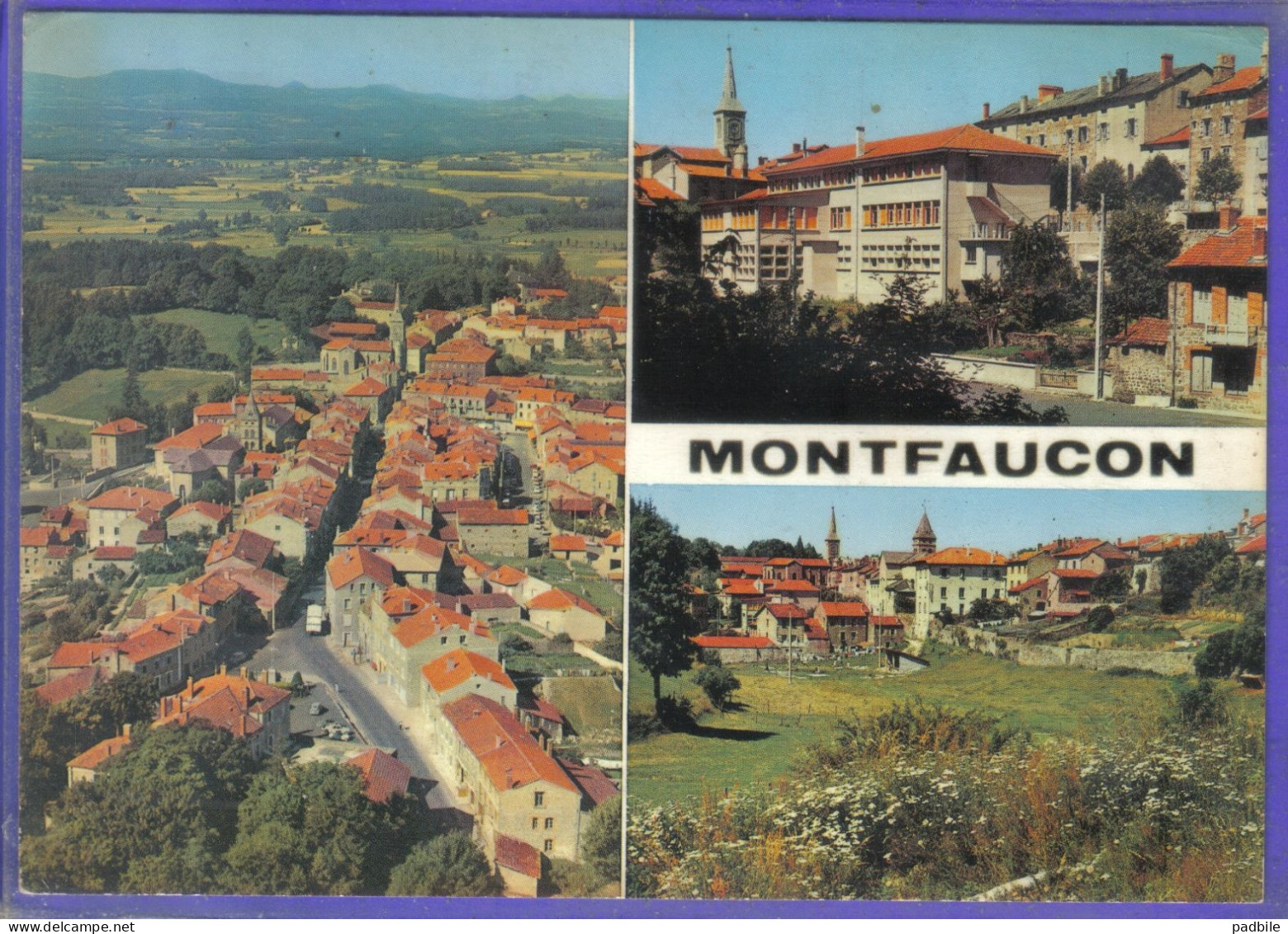 Carte Postale 43. Montfaucon Du Velay  Très Beau Plan - Montfaucon En Velay