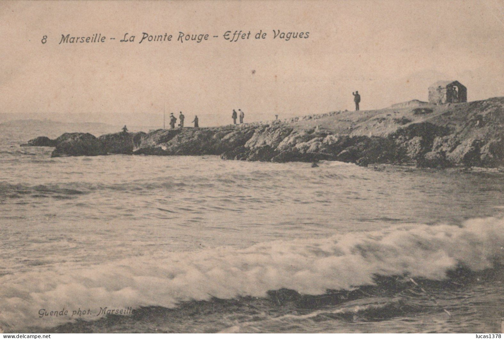 13 /MARSEILLE / LA POINTE ROUGE / EFFET DE VAGUES / GUENDE 8 - Quatieri Sud, Mazarques, Bonneveine, Pointe Rouge, Calanques