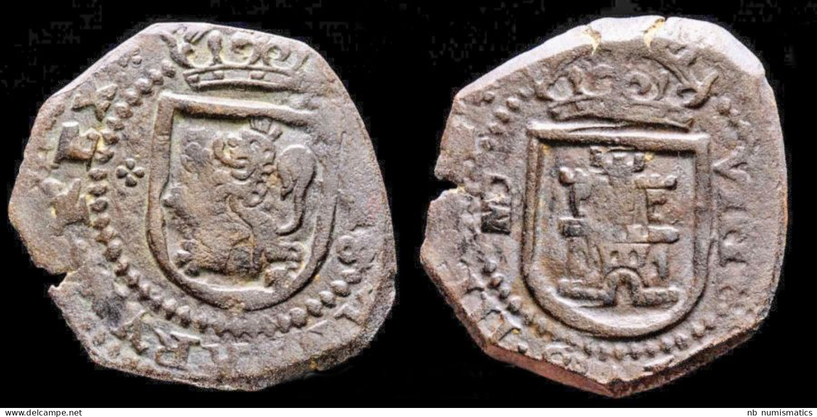 Spain Philip IV VIII Maravedis 1624 - Monedas Provinciales