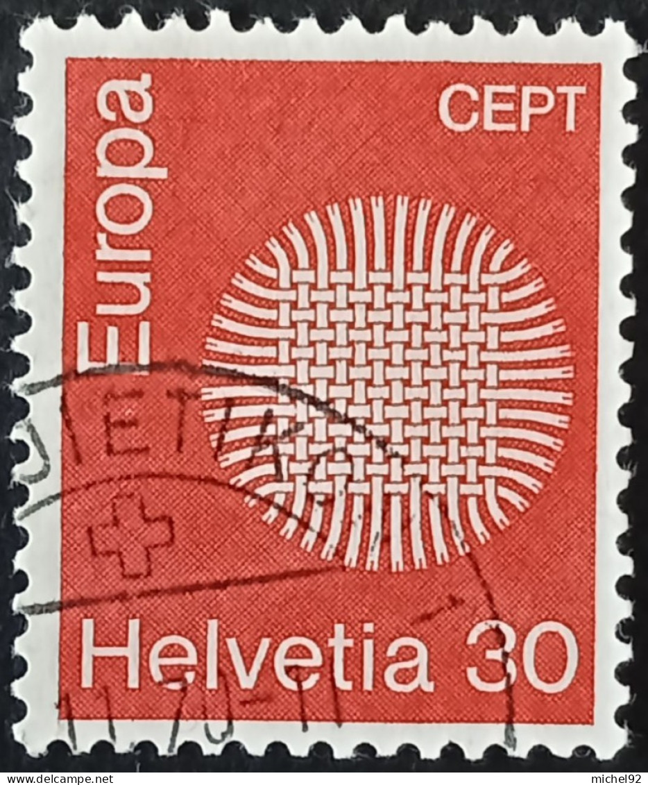 Suisse 1970 - YT N°855 - Europa - Oblitéré - Usati