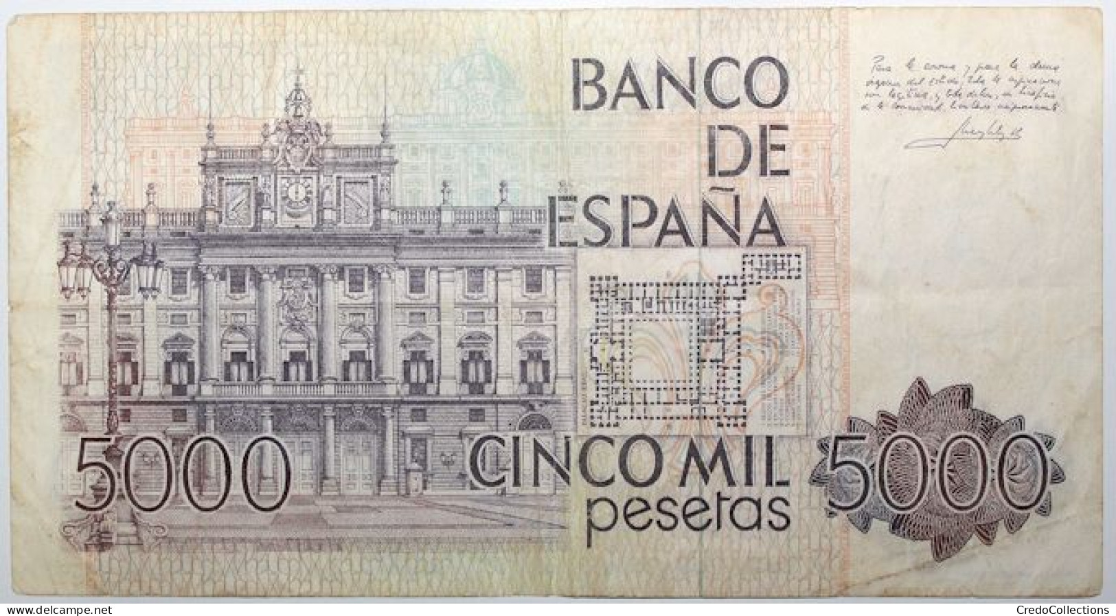 Espagne - 5000 Pesetas - 1978 - PICK 160a.3 - TTB - [ 4] 1975-… : Juan Carlos I