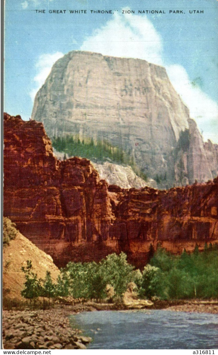 The Great White Throne Utah - USA National Parks