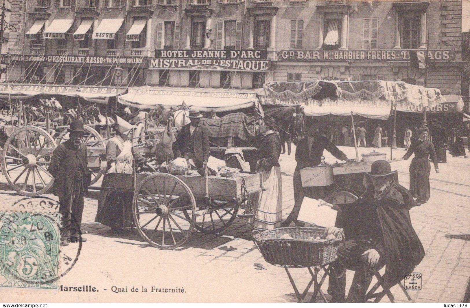 13 / MARSEILLE / EDITEUR NANCY 39 / QUAI DE LA FRATERNITE / MAGNIFIQUE PLAN - Südbezirke, Mazargues, Bonneveine, Pointe Rouge, Calanque-Felsen