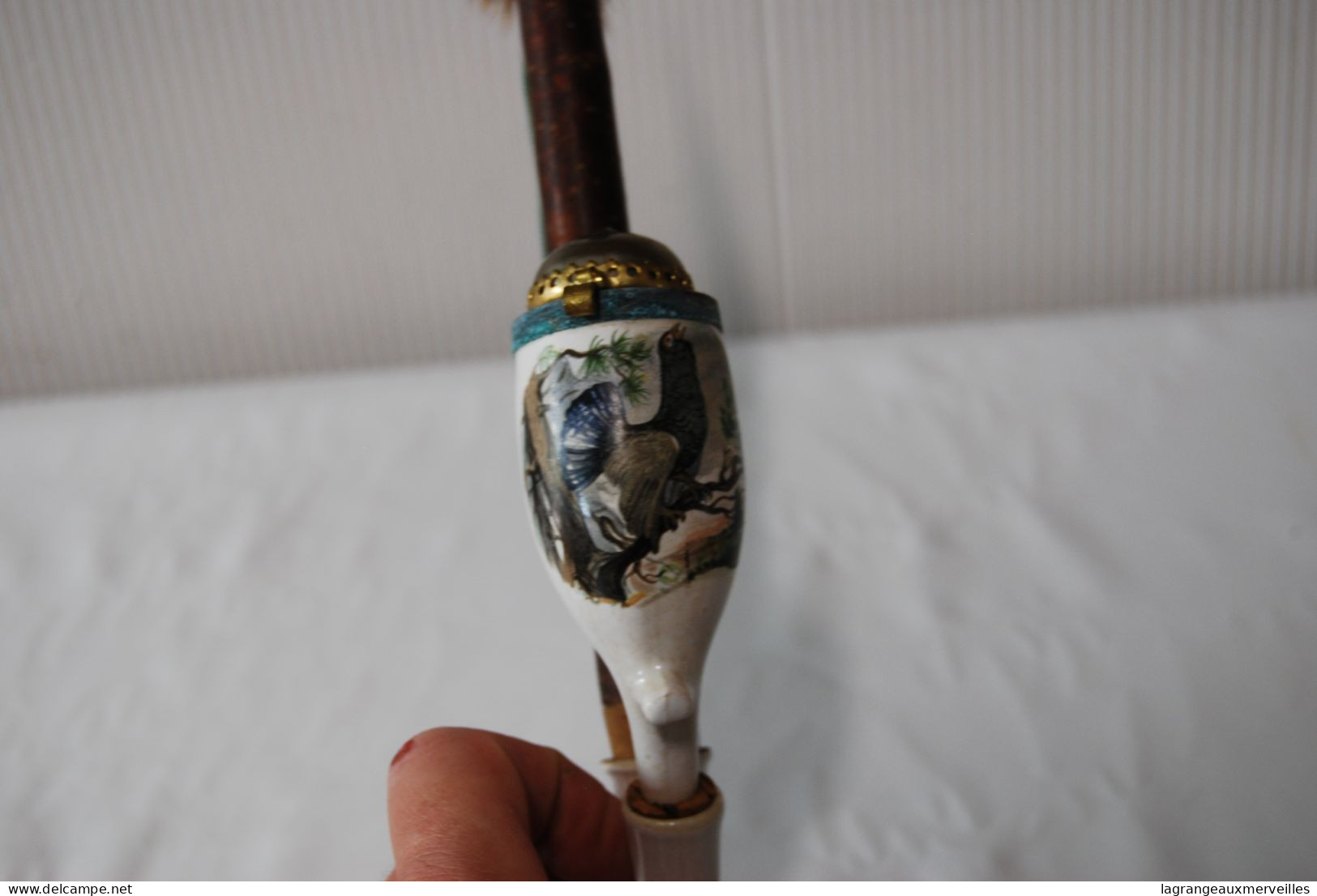 C140 Ancienne Pipe - Alsace - Objet Du Fumeur - Porcelain Pipes