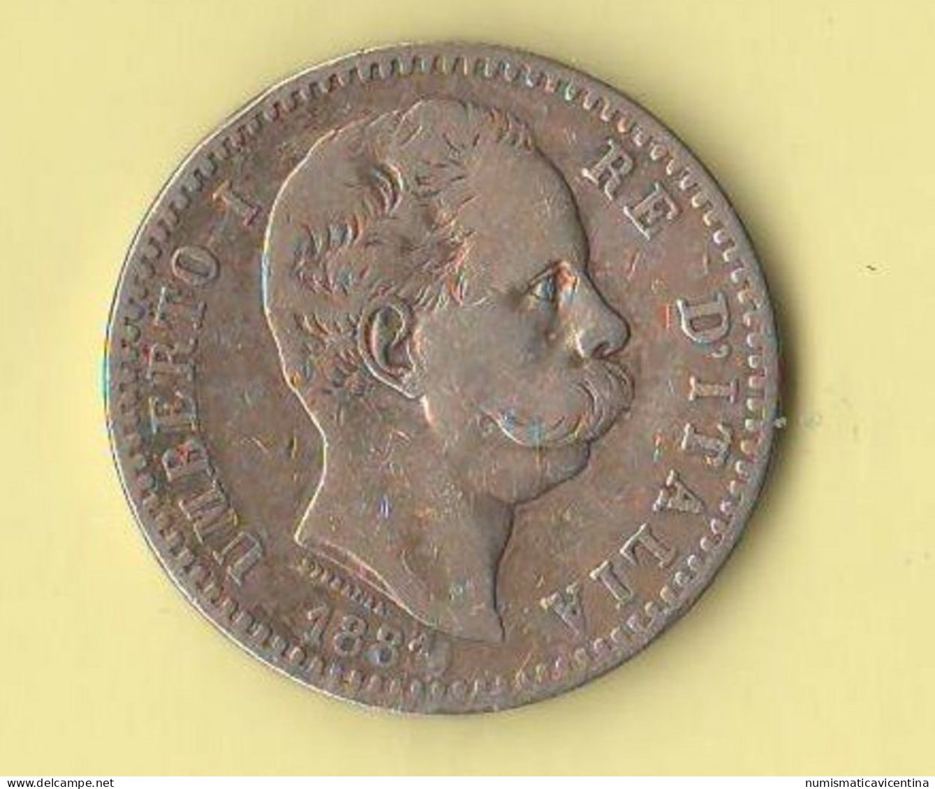 Italia Regno 2 Lire 1881 Re Umberto I°Italy Italie Silver Coin - 1878-1900 : Umberto I