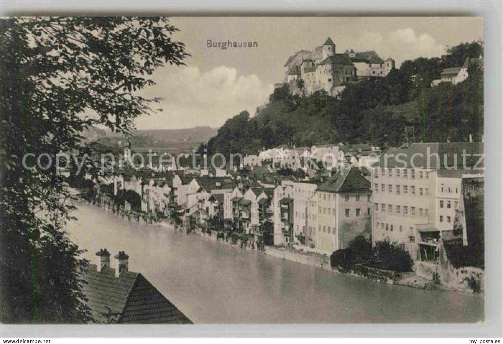 42652386 Burghausen Salzach Salzachpartie Mit Burg Burghausen - Burghausen