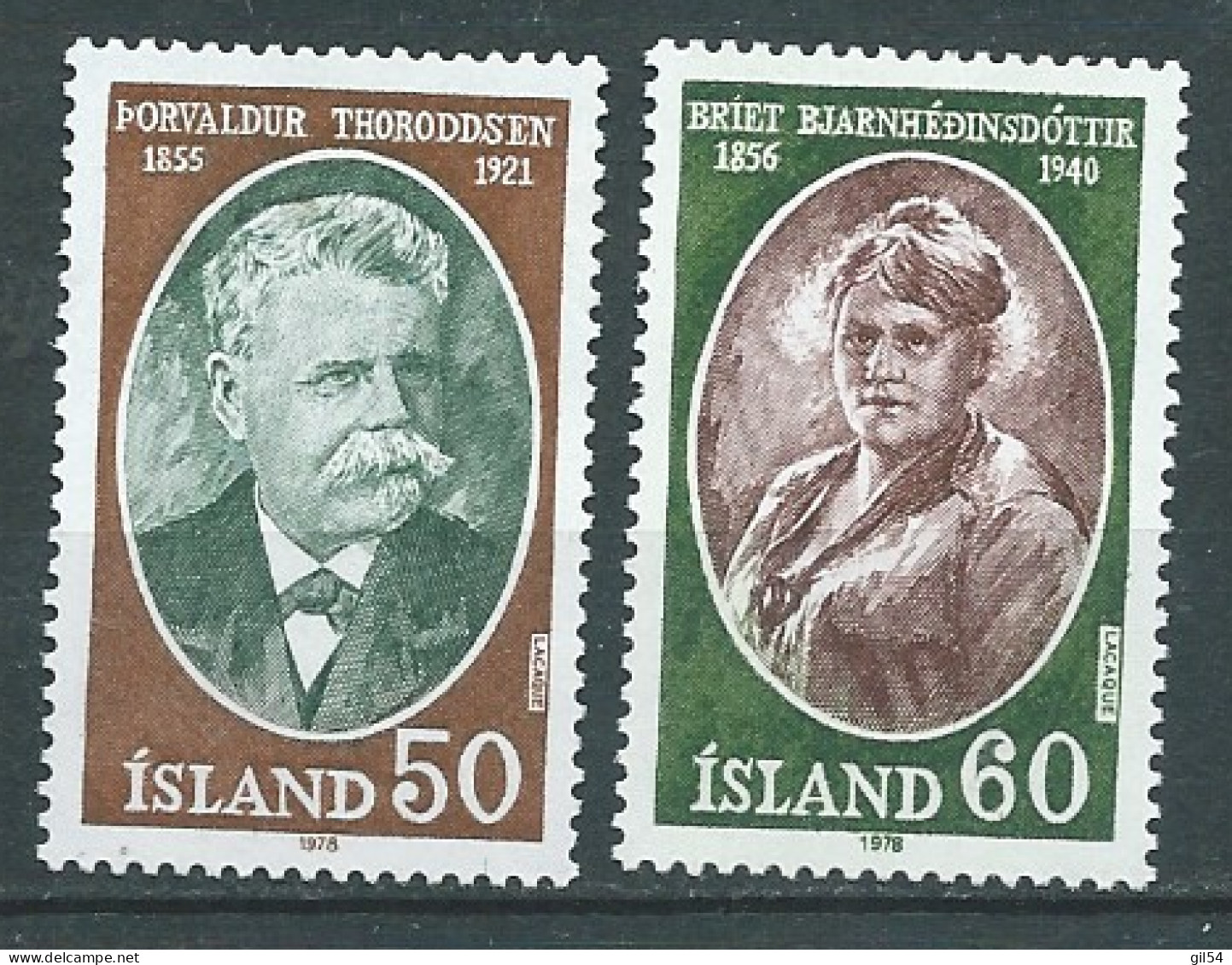 Islande - Serie Yvert N° 481 / 482  **  , 2 Valeurs  Neuf Sans Charniere- Cw 36009 - Unused Stamps