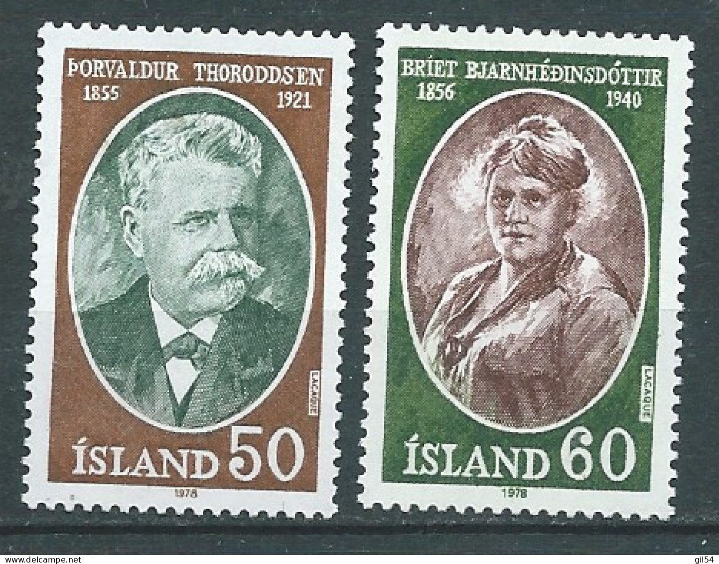 Islande - Serie Yvert N° 481 / 482  **  , 2 Valeurs  Neuf Sans Charniere- Cw 36009 - Ungebraucht