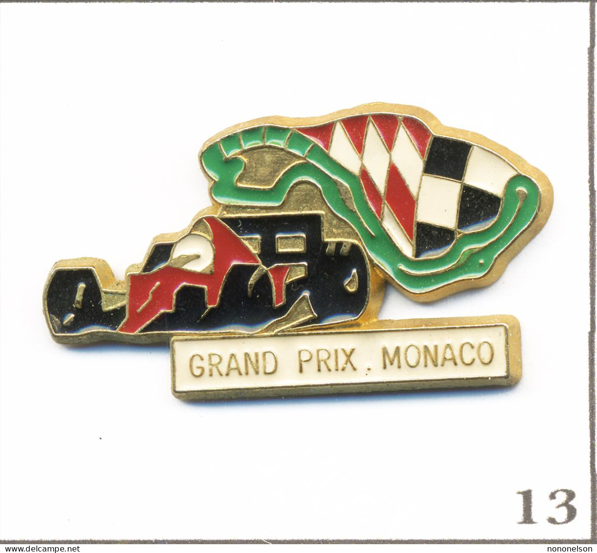 Pin's Automobile - Compétition / F1 - Grand Prix De Monaco. Est. PF Fia Souv. Métal Peint. T1004-13 - F1