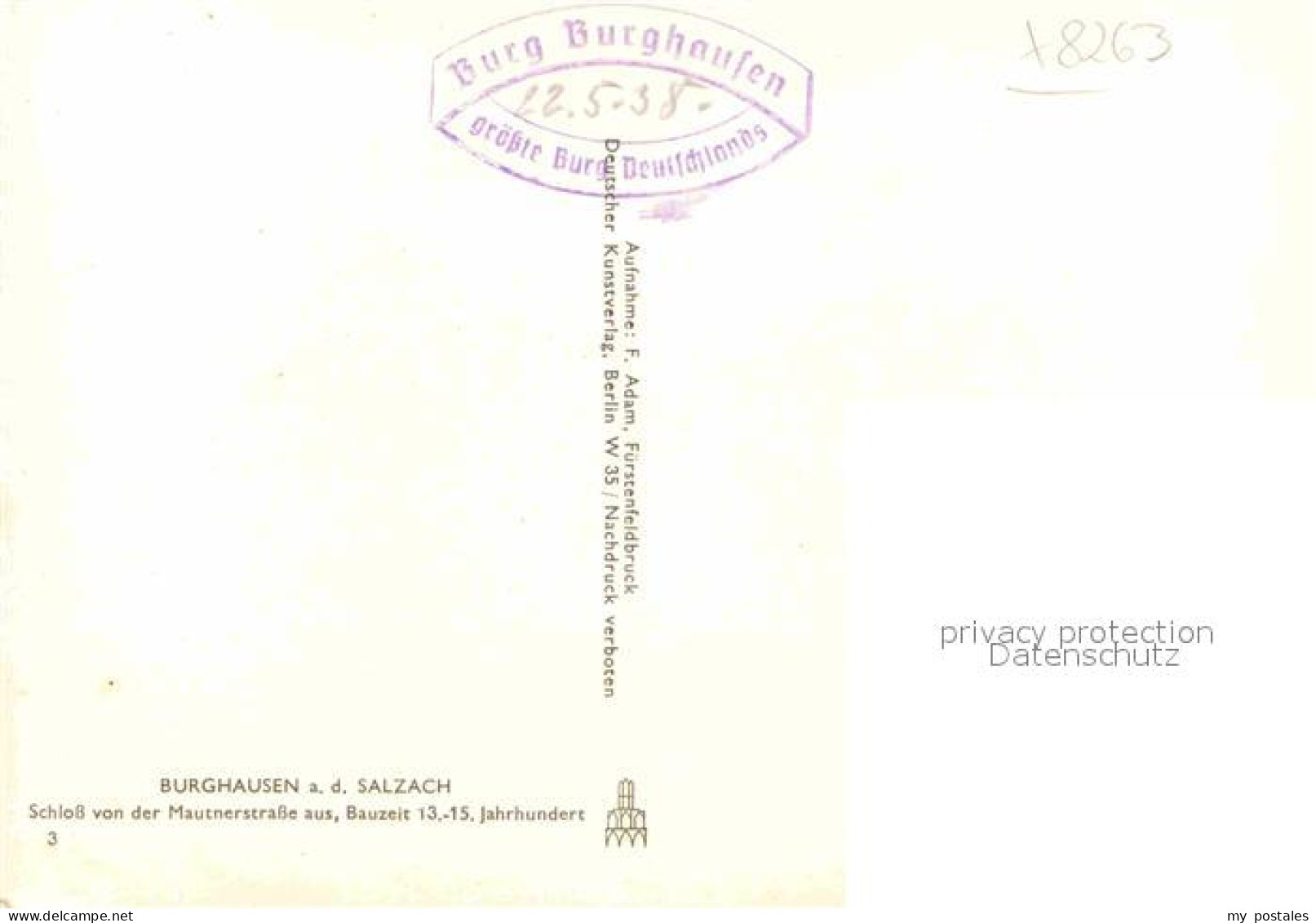 42651400 Burghausen Salzach Schloss Von Der Mautnerstrasse Burghausen - Burghausen