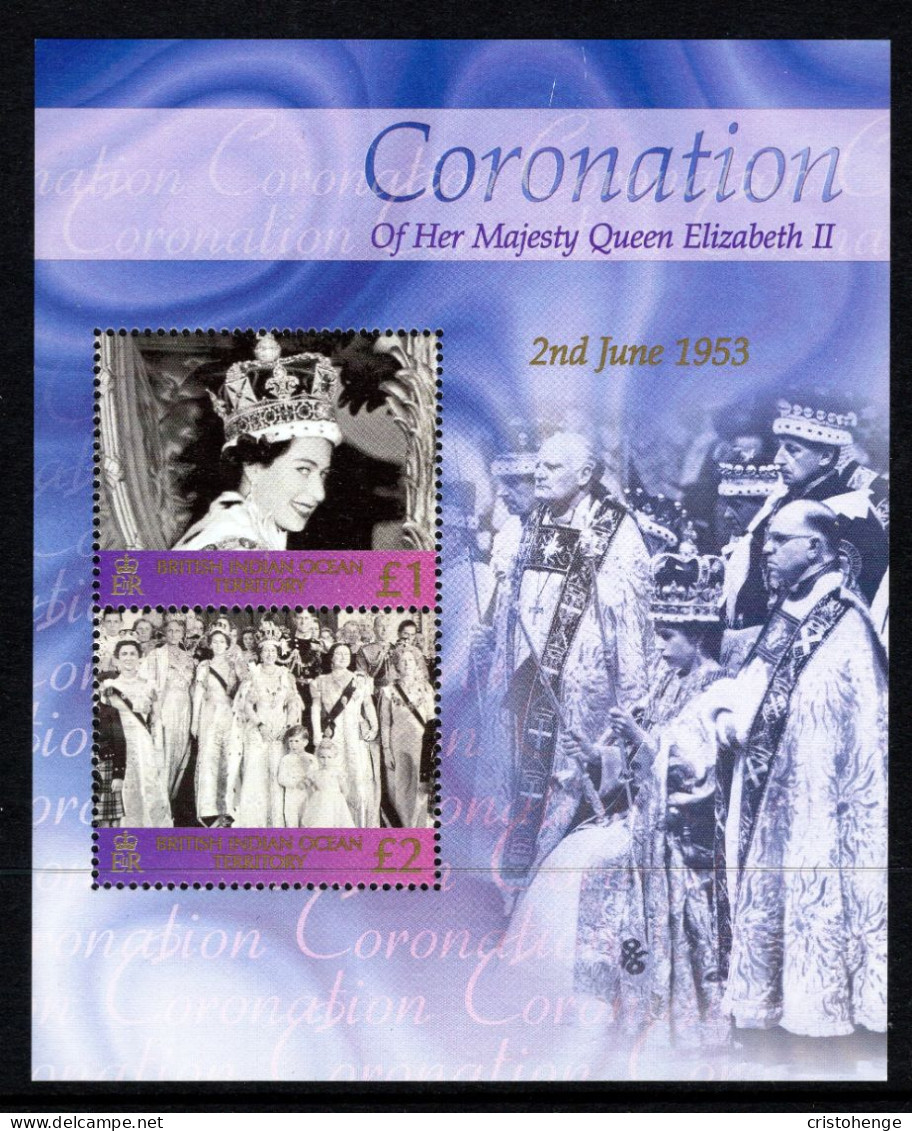 British Indian Ocean Territory, BIOT 2003 50th Anniversary Of QEII's Coronation MS MNH (SG MS284) - Britisches Territorium Im Indischen Ozean