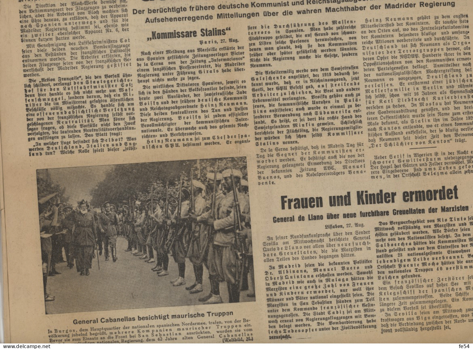 ° NAZ ° NEUE ABENDZEITUNG FÜR DEN GAU SAARPFALZ ° 29 / 30 AOUT 1936 ° - Autres & Non Classés