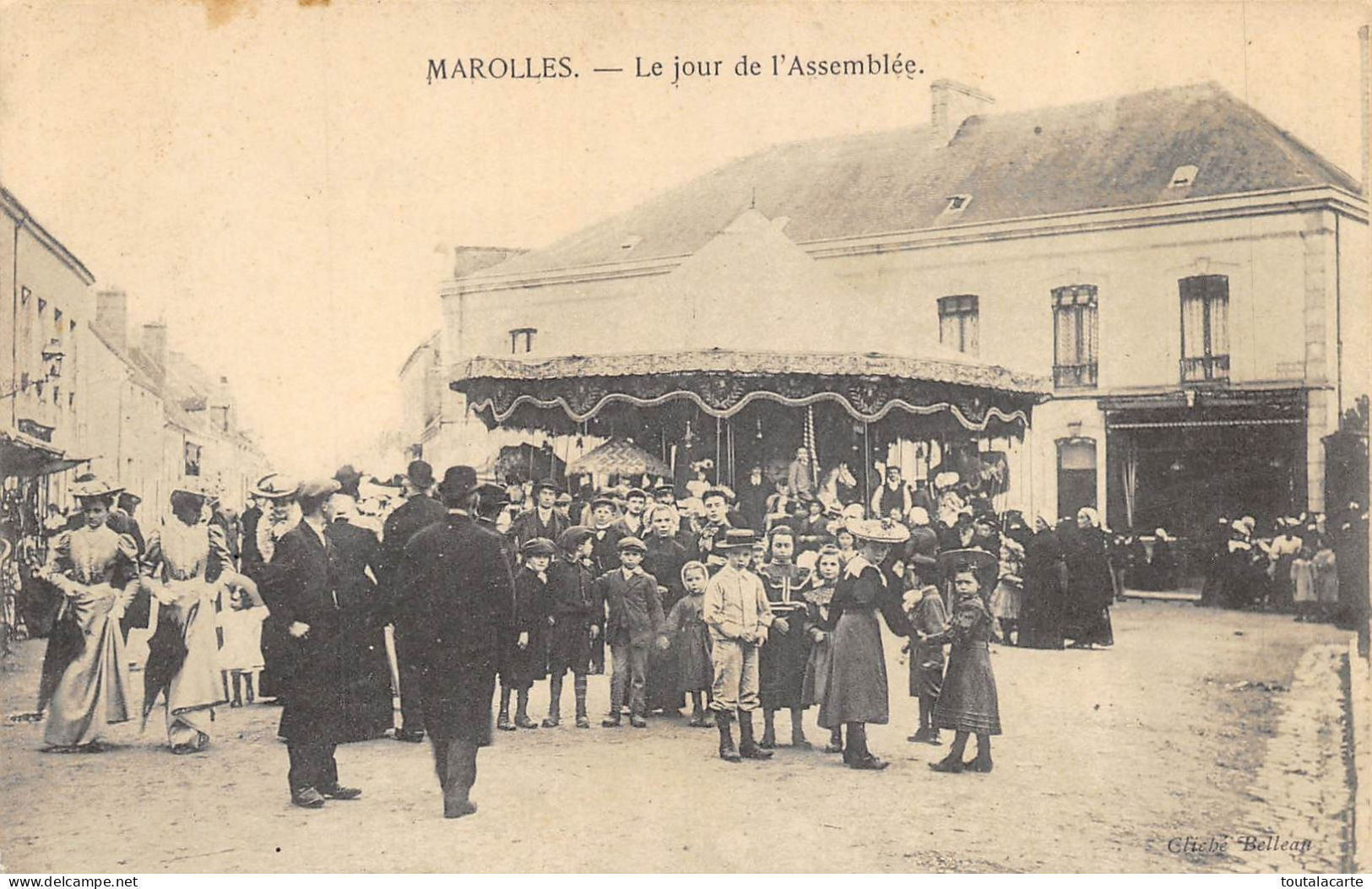 CPA 72 MAROLLES LE JOUR DE L'ASSEMBLEE - Marolles