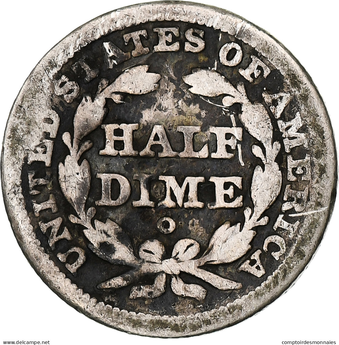Monnaie, États-Unis, Half Dime, 1842, U.S. Mint, New Orleans, B+, Argent - Half Dime