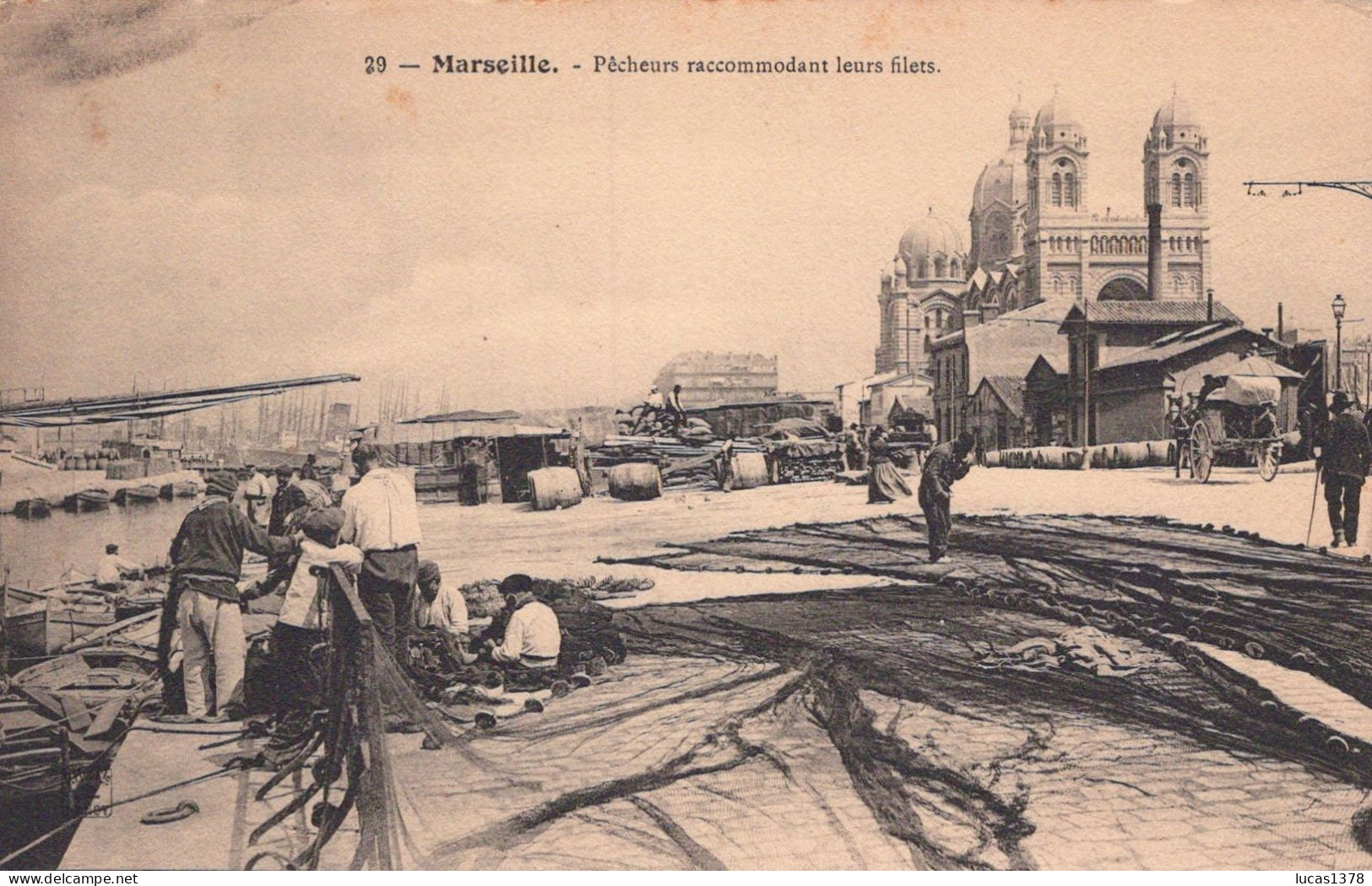 13 / MARSEILLE / EDITEUR NANCY 29 / PECHEURS RACCOMODANT LEURS FILETS - Südbezirke, Mazargues, Bonneveine, Pointe Rouge, Calanque-Felsen