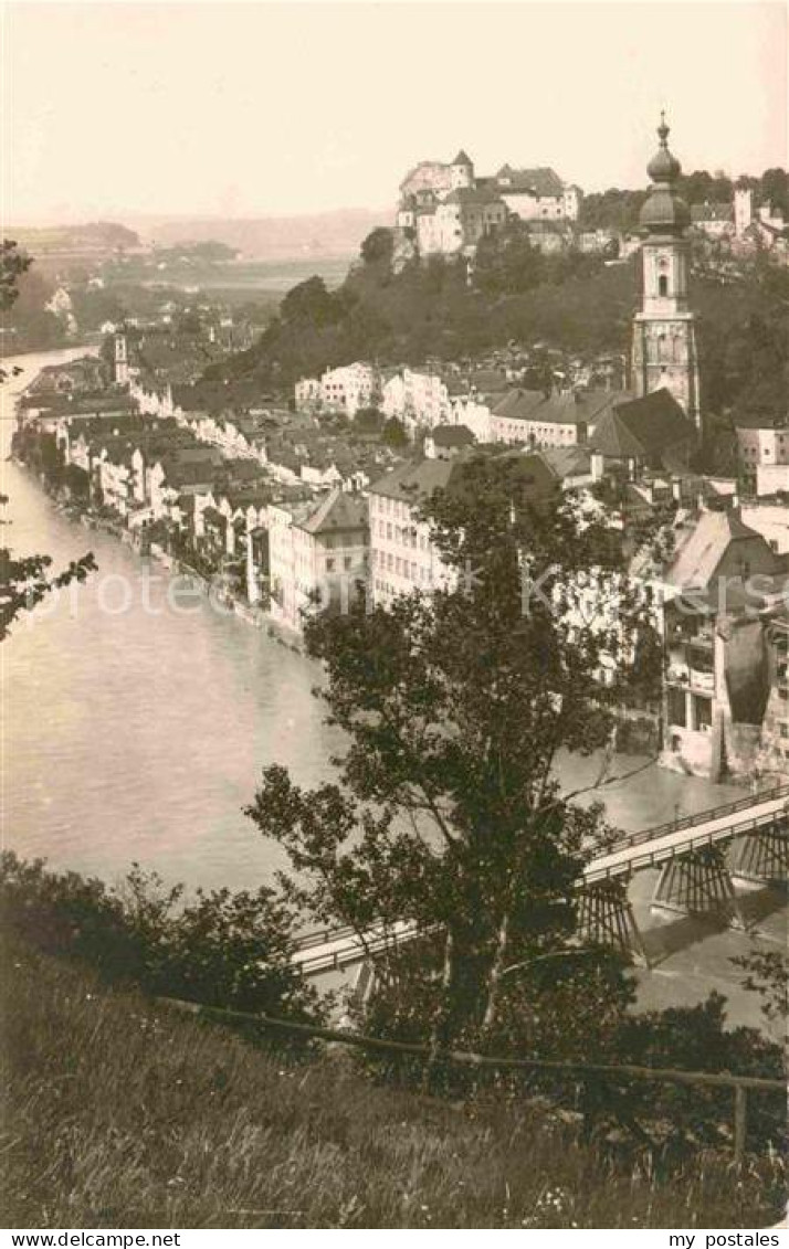 42650063 Burghausen Salzach Salzachpartie Mit Burg Burghausen - Burghausen