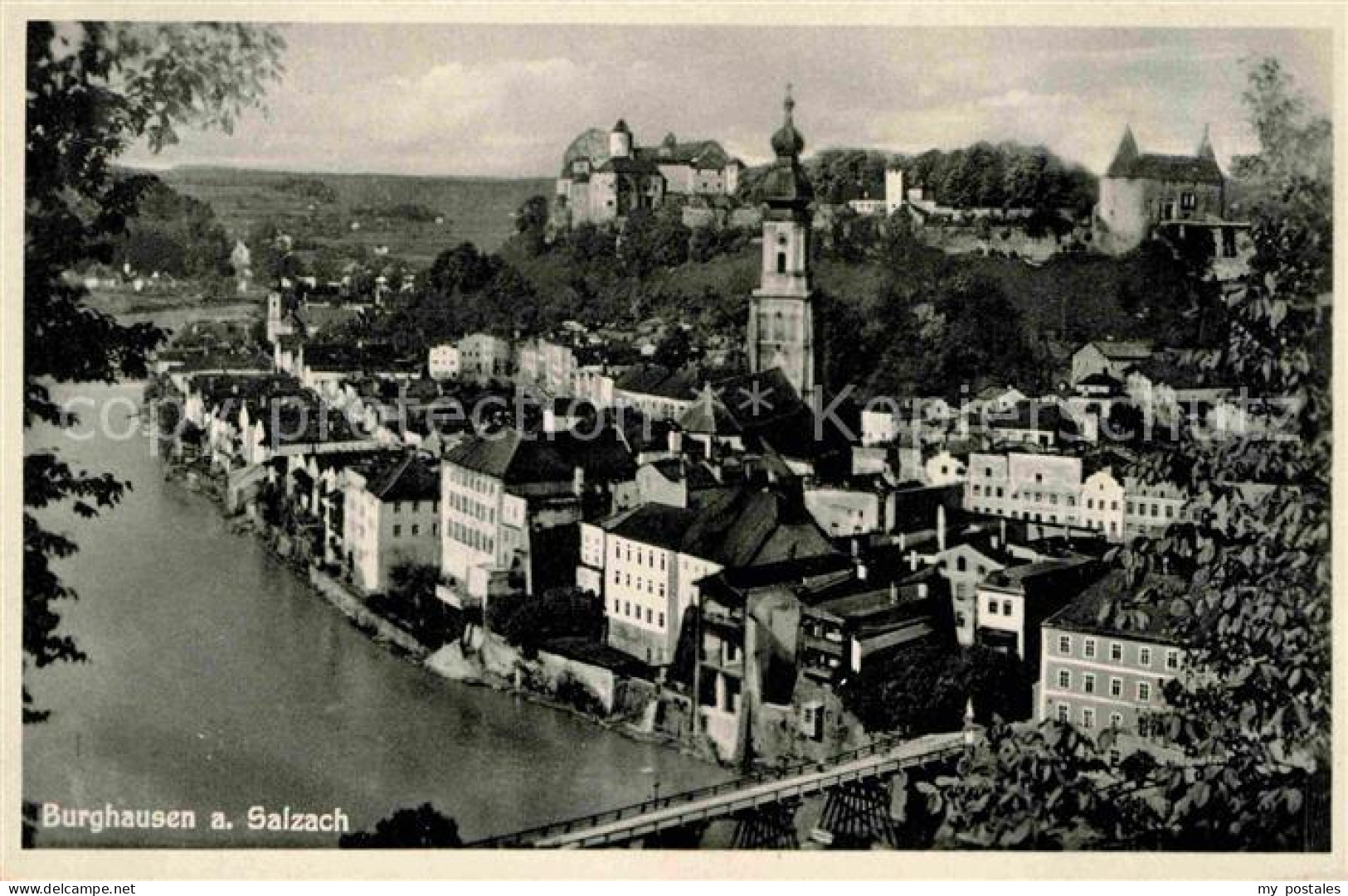 42650052 Burghausen Salzach Salzachpartie Mit Bruecke Burghausen - Burghausen