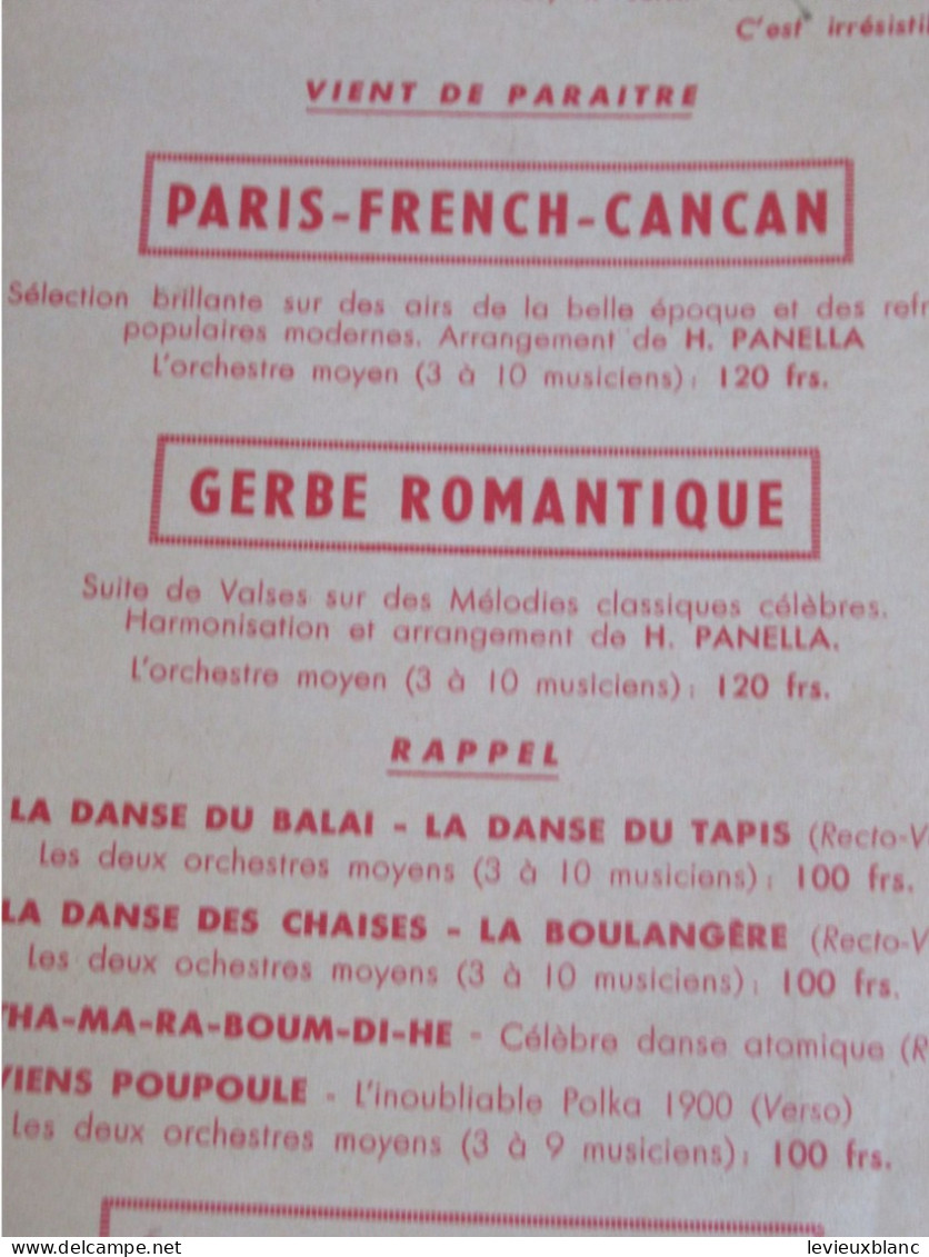 Partition Ancienne/"La Danse Du Tapis "/Emile PRUD'HOMME/PANELLA/Marcel LABBE/Vers 1940-1945    PART380 - Sonstige & Ohne Zuordnung