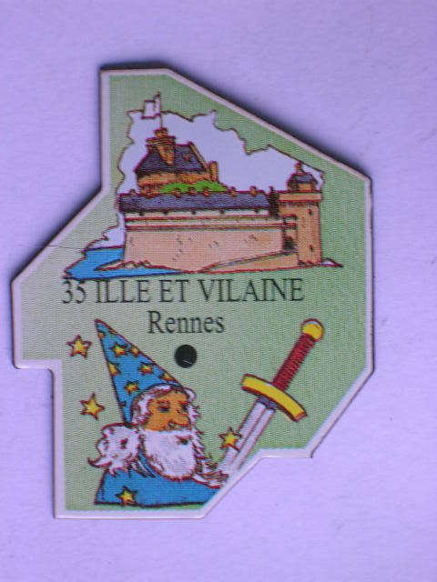 Magnet Le Gaulois DEPARTEMENT FRANCE 35 Ille-et-Vilaine - Magnets