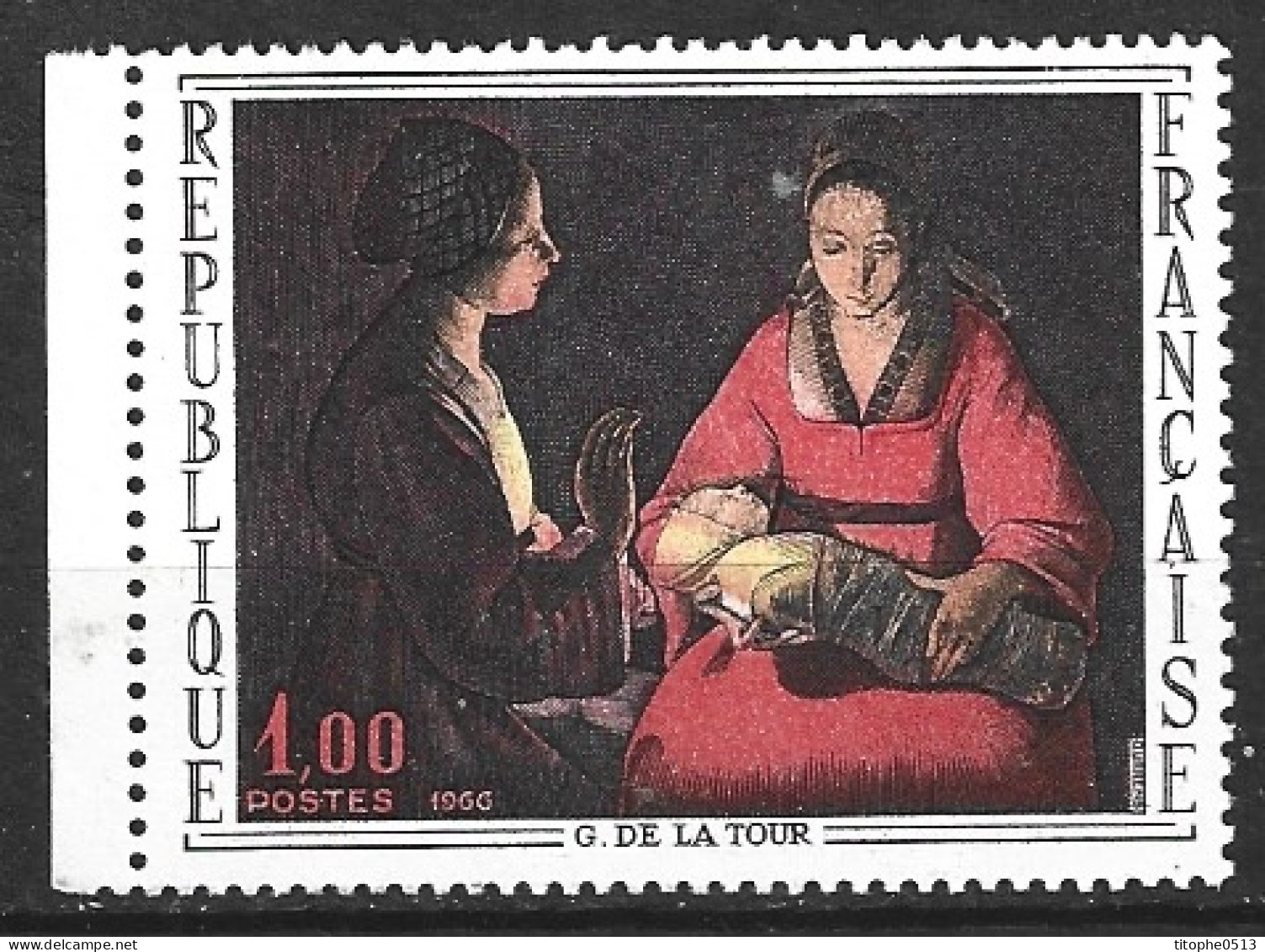 FRANCE. N°1479 De 1966. Tableau De Georges De La Tour. - Madonna