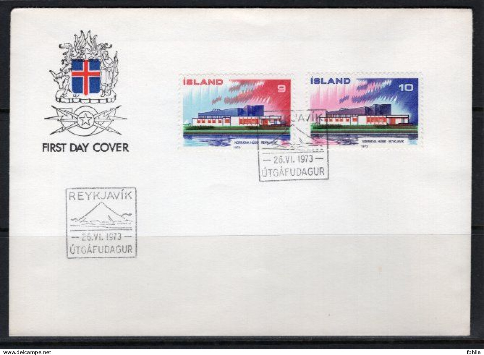 1973 ICELAND NORDIC ISSUE FDC - FDC