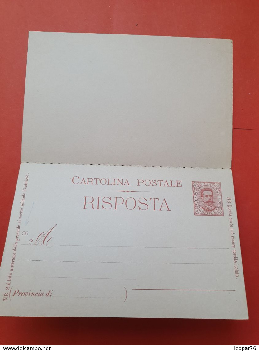 Italie - Entier Postal Avec Réponse Non Circulé - D 447 - Ganzsachen