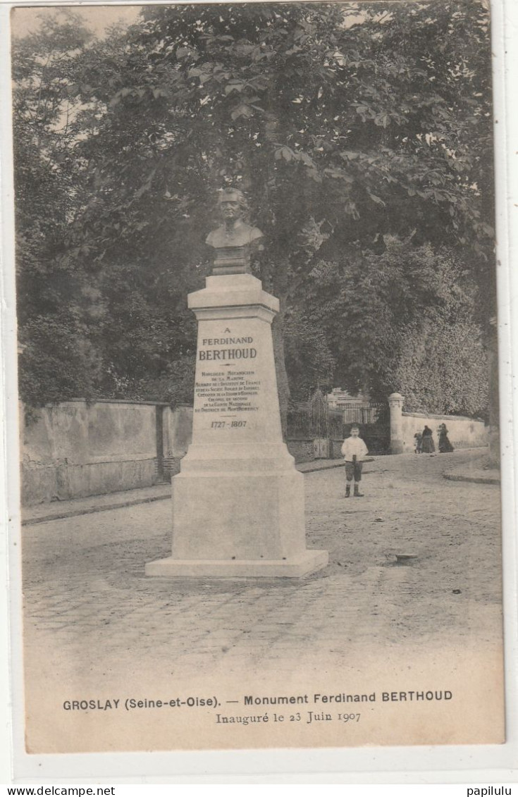 50 DEPT 95 : édit. ? : Groslay Monument Ferdinand Berthoud - Groslay