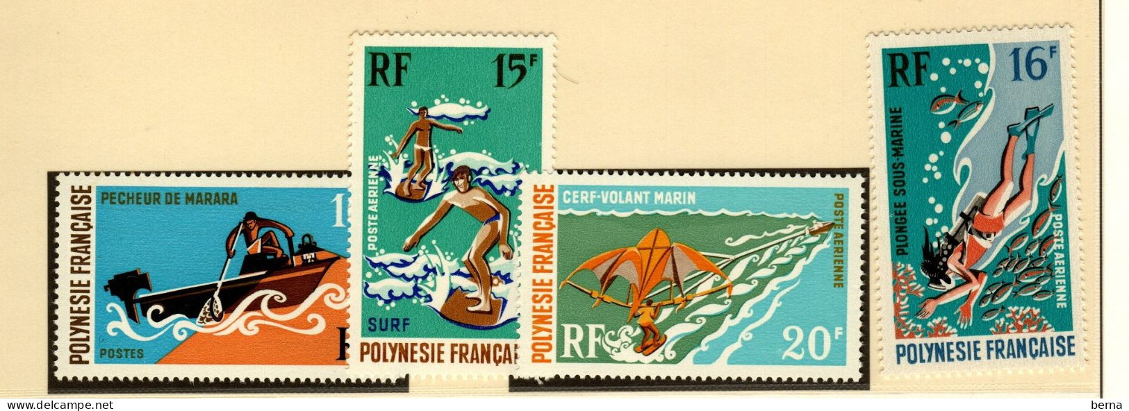 POLYNESIE 82 POSTE AERIENNE 48/50 SPORTS NATIQUES   LUXE NEUF SANS CHARNIERE - Neufs