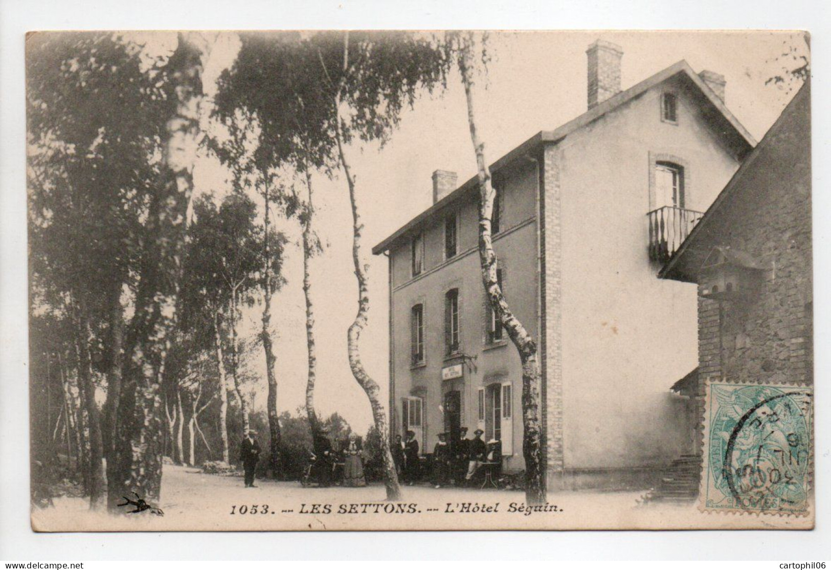 - CPA LES SETTONS (58) - L'Hôtel Séguin 1906 (belle Animation) - Editions L'Hirondelle 1053 - - Montsauche Les Settons