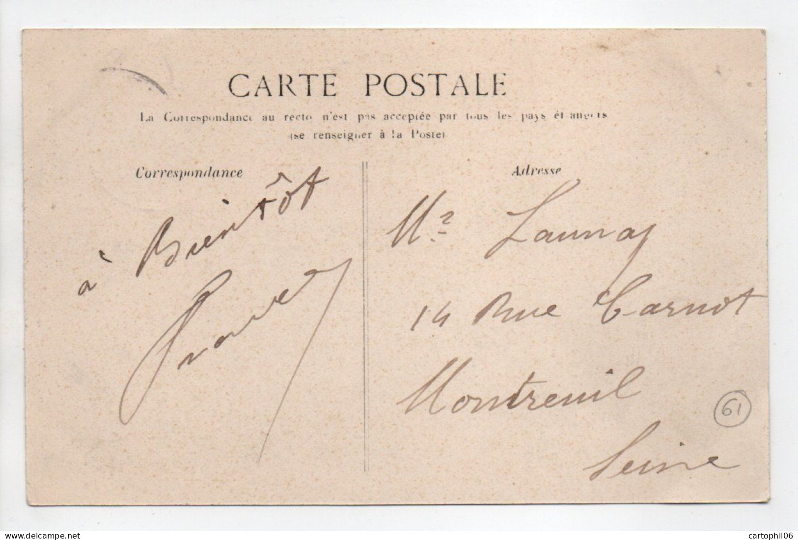 - CPA DOMFRONT (61) - Les Fossés Plisson 1906 - Editions Lévy 200 - - Domfront