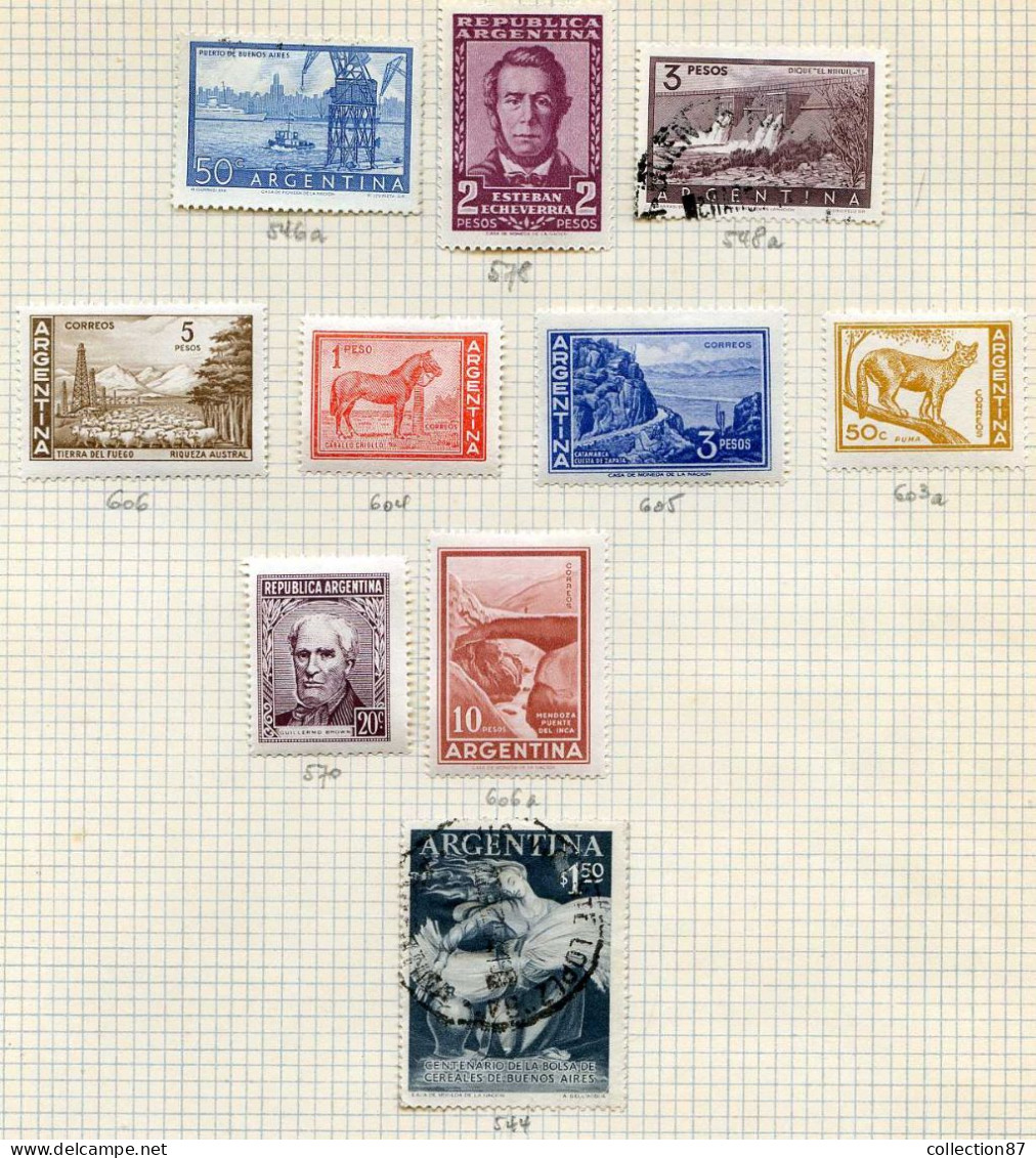 Réf 79 < ARGENTINE < Collection 65 Valeurs - Argentina - Verzamelingen & Reeksen