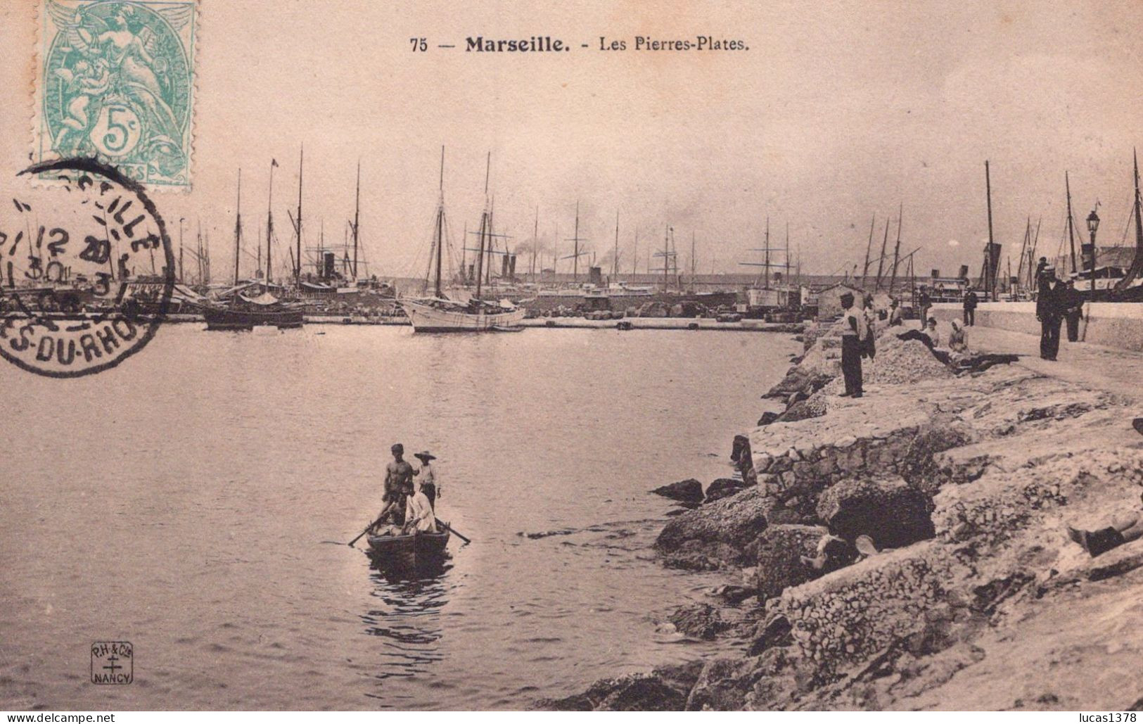 13 / MARSEILLE / EDITEUR NANCY 75 / LES PIERRES PLATES - Quatieri Sud, Mazarques, Bonneveine, Pointe Rouge, Calanques