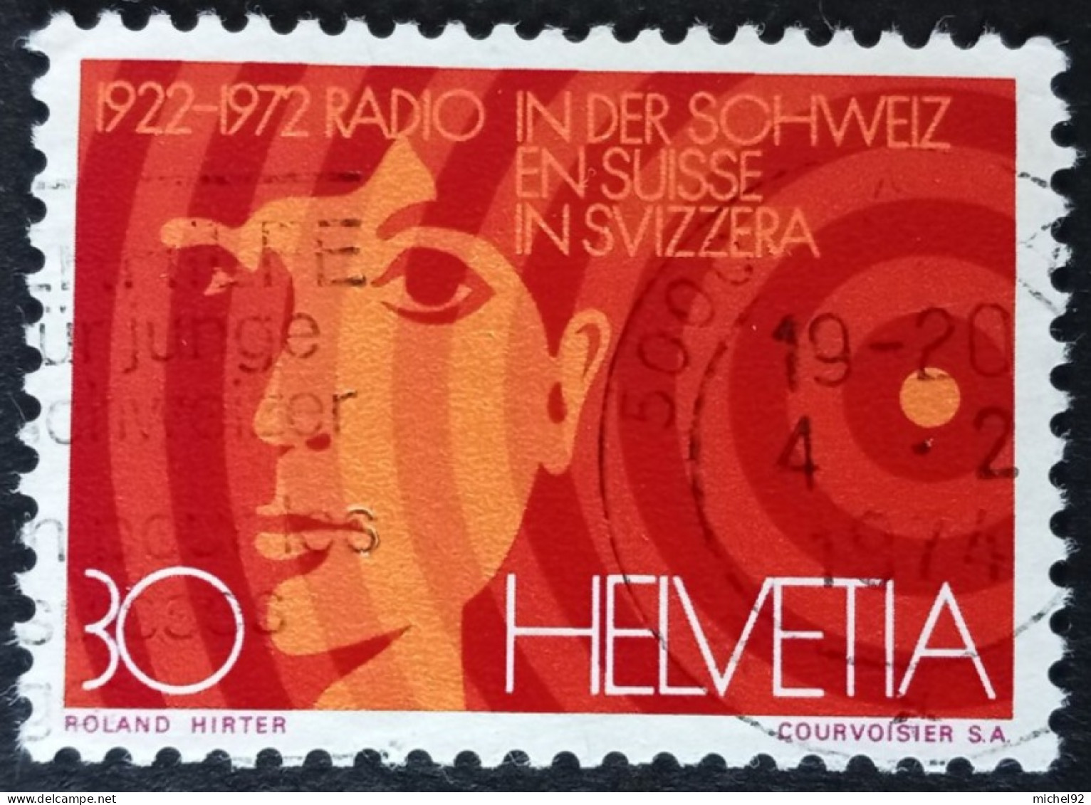Suisse 1972 - YT N°897 - Oblitéré - Used Stamps
