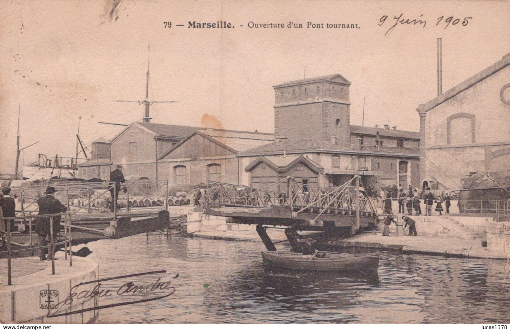 13 / MARSEILLE / EDITEUR NANCY 79 / OUVERTURE D UN PONT TOURNANT - Südbezirke, Mazargues, Bonneveine, Pointe Rouge, Calanque-Felsen