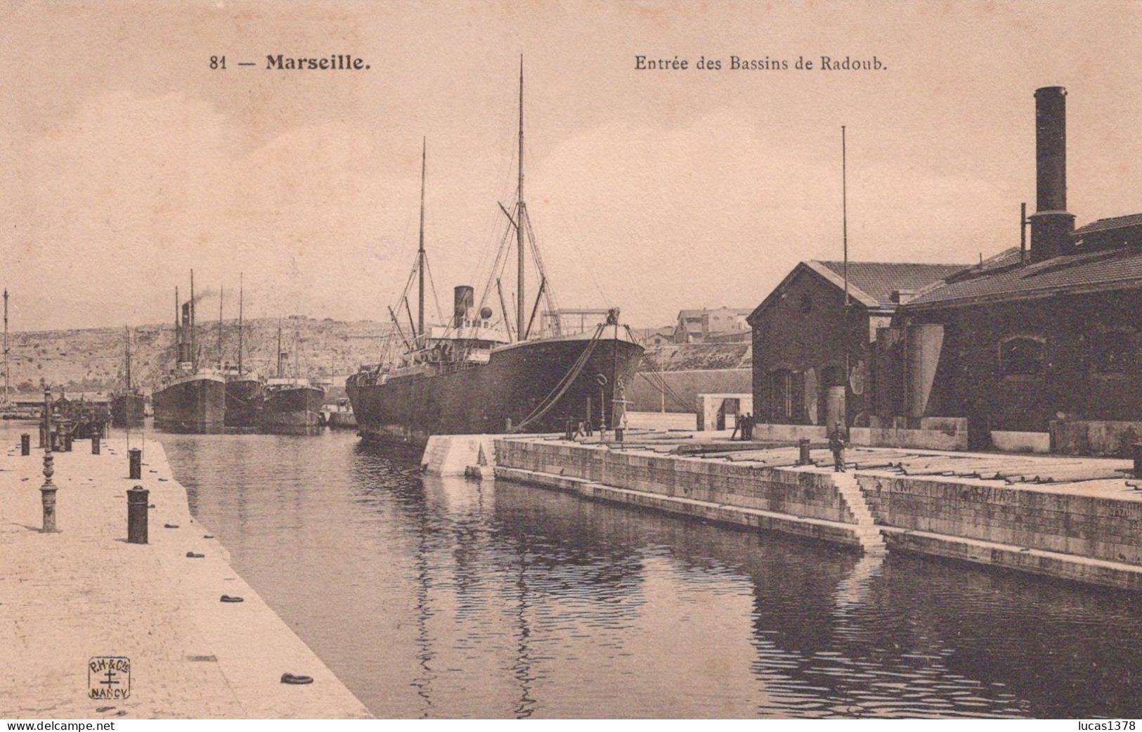 13 / MARSEILLE / EDITEUR NANCY 81 / ENTREE DES BASSINS DE RADOUB - Südbezirke, Mazargues, Bonneveine, Pointe Rouge, Calanque-Felsen