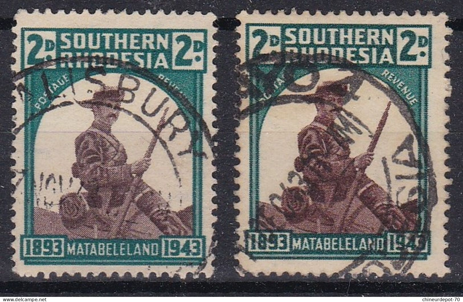 SOUTHERN RHODESIA MATABELELAND Salisbury 1943 - Southern Rhodesia (...-1964)