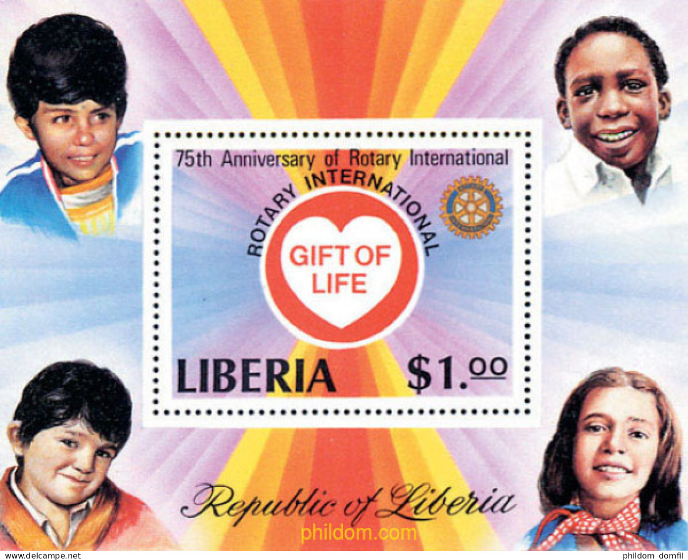 43282 MNH LIBERIA 1979 75 ANIVERSARIO DEL CLUB ROTARIO INTERNACIONAL - Liberia