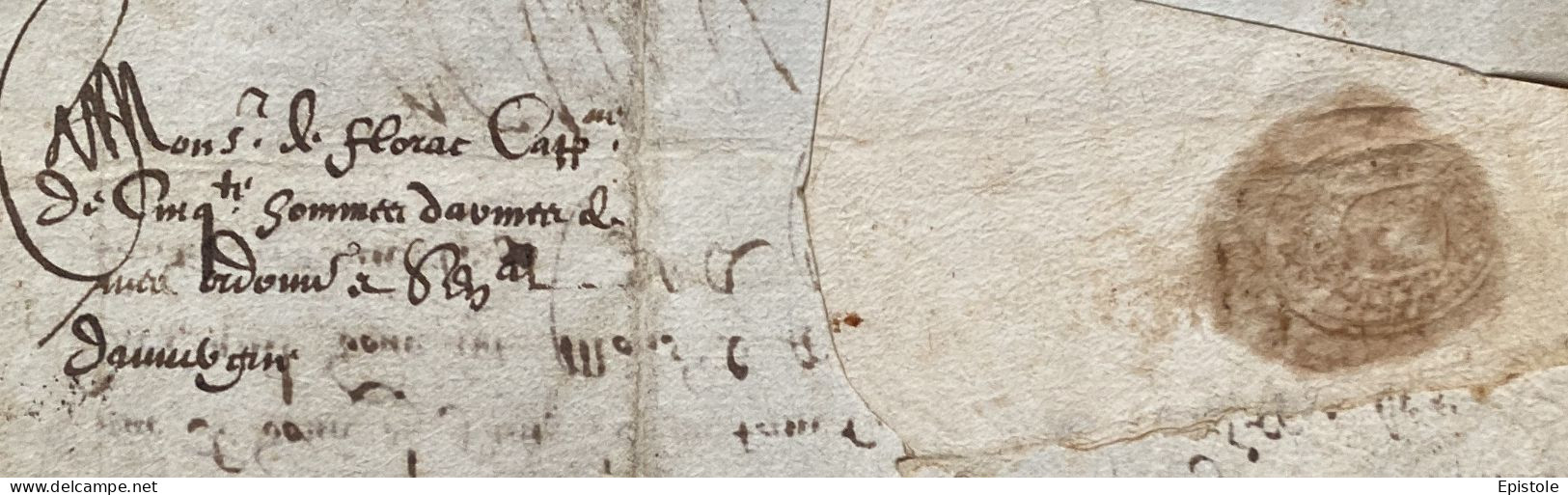 HENRI IV - Lettre Signée Avec Sceau – Maréchal De Cossé & Auvergne - 1604 - Historical Figures