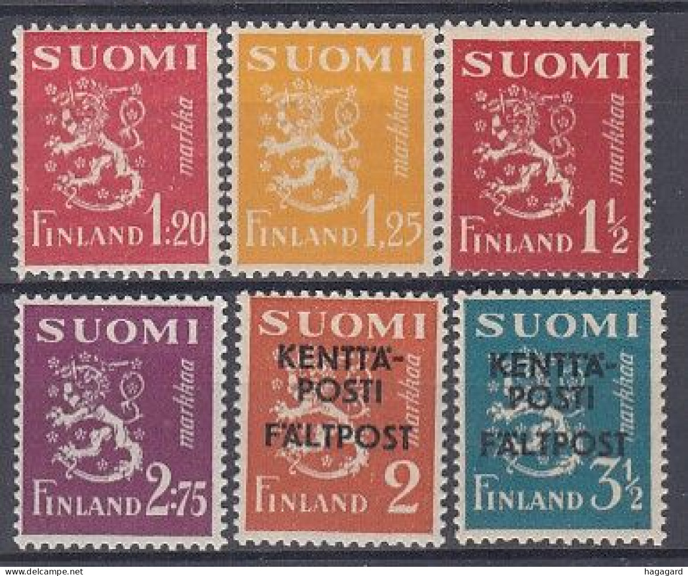 B2086. Finland. Lot Lion-type Ab. MNH(**) - Nuevos