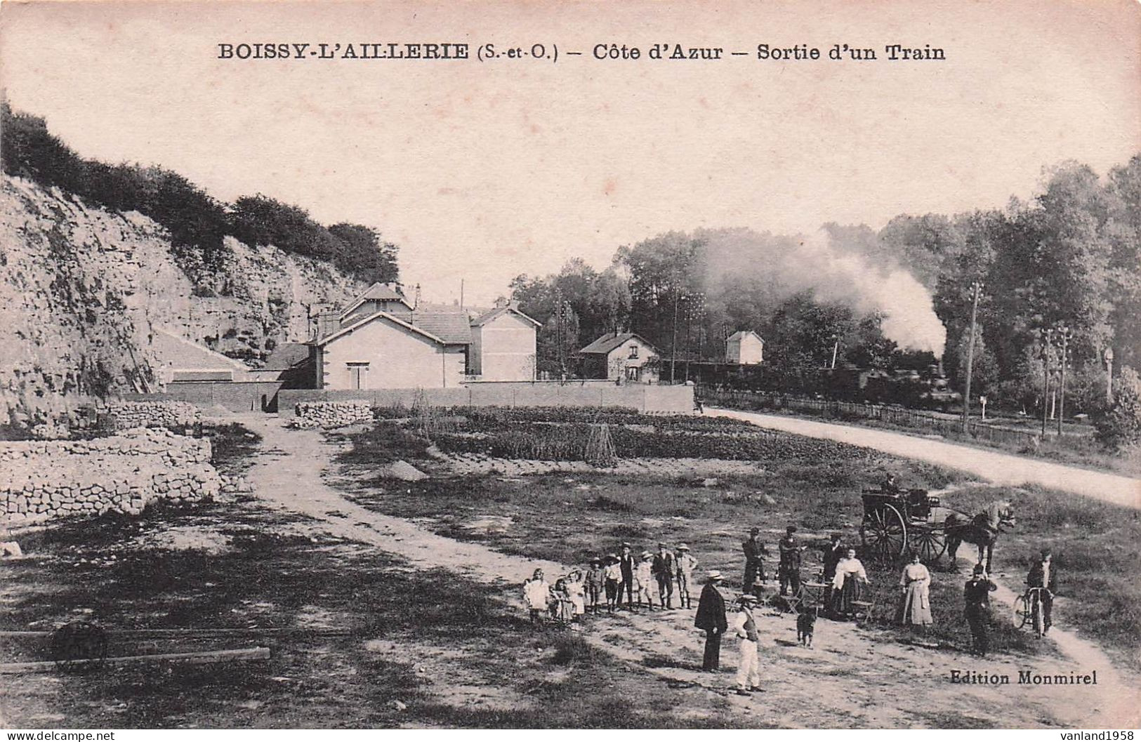 BOISSY-L'AILLERIE-cote D'azur-sortie D'un Train - Boissy-l'Aillerie