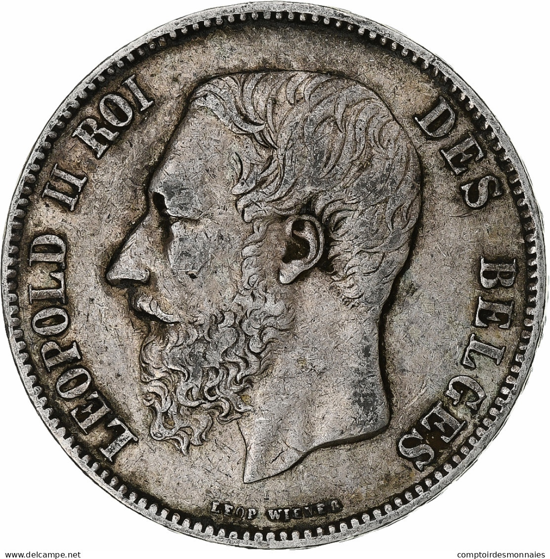 Monnaie, Belgique, Leopold II, 5 Francs, 5 Frank, 1867, TTB, Argent, KM:24 - 5 Francs