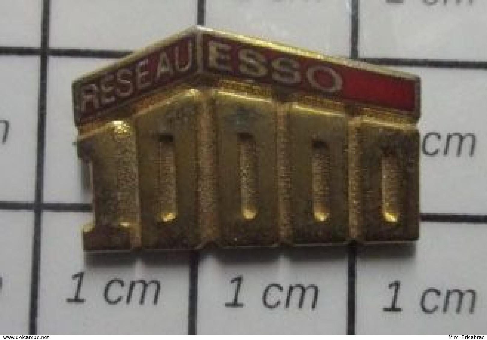 122 Pin's Pins / Beau Et Rare / CARBURANTS / RESEAU ESSO 10000e STATION SERVICE - Kraftstoffe