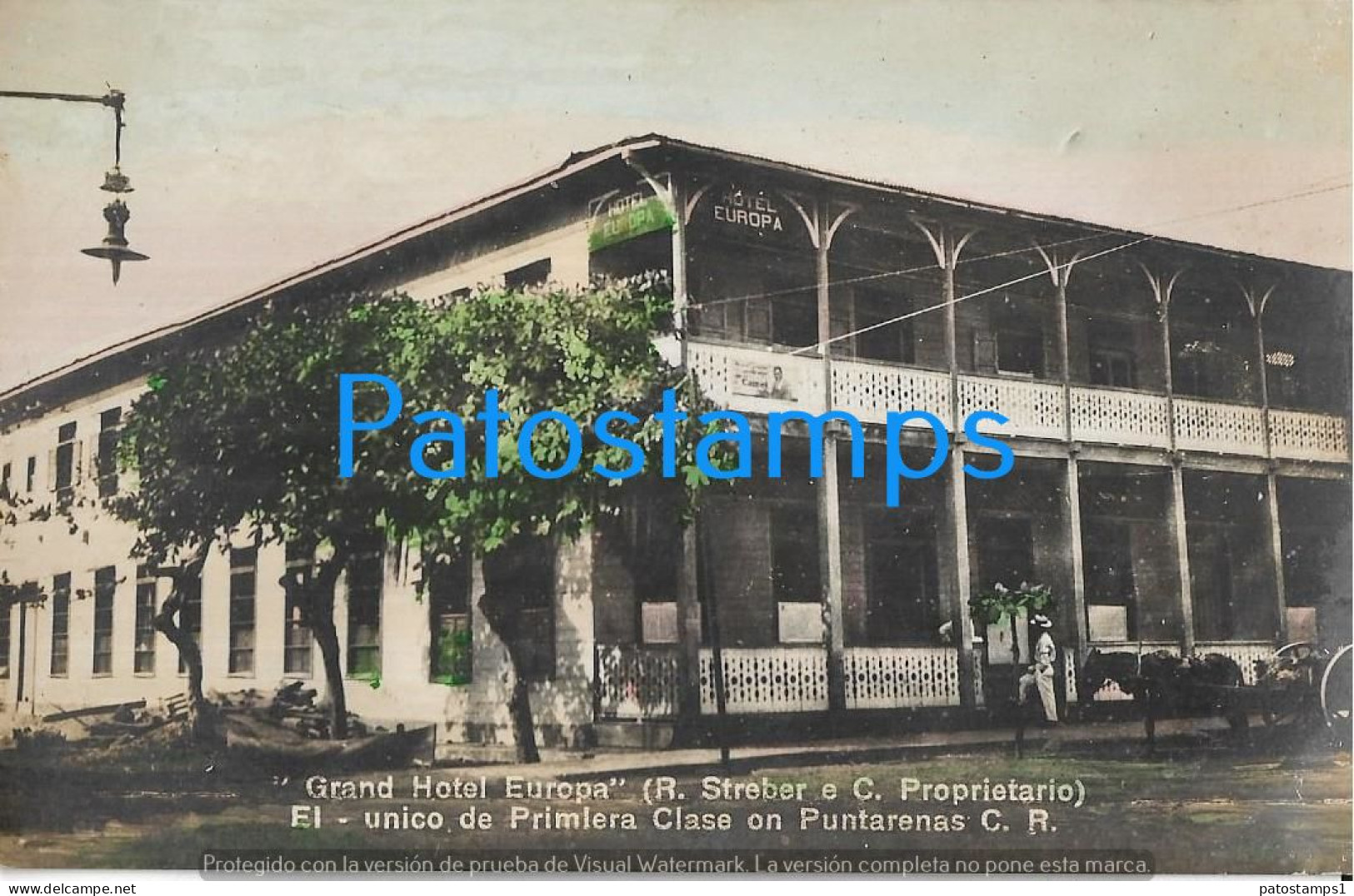 220626 COSTA RICA GRAND HOTEL EUROPA POSTAL POSTCARD - Costa Rica