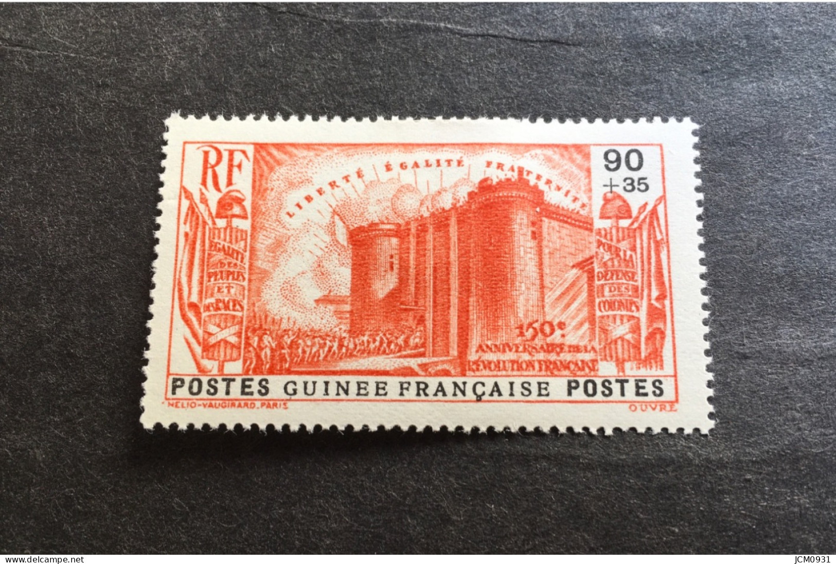 Grande Série 150é Anniversaire - Guinée N° 155 * MLH - C. 14,00 E. - 1939 150e Anniversaire De La Révolution Française