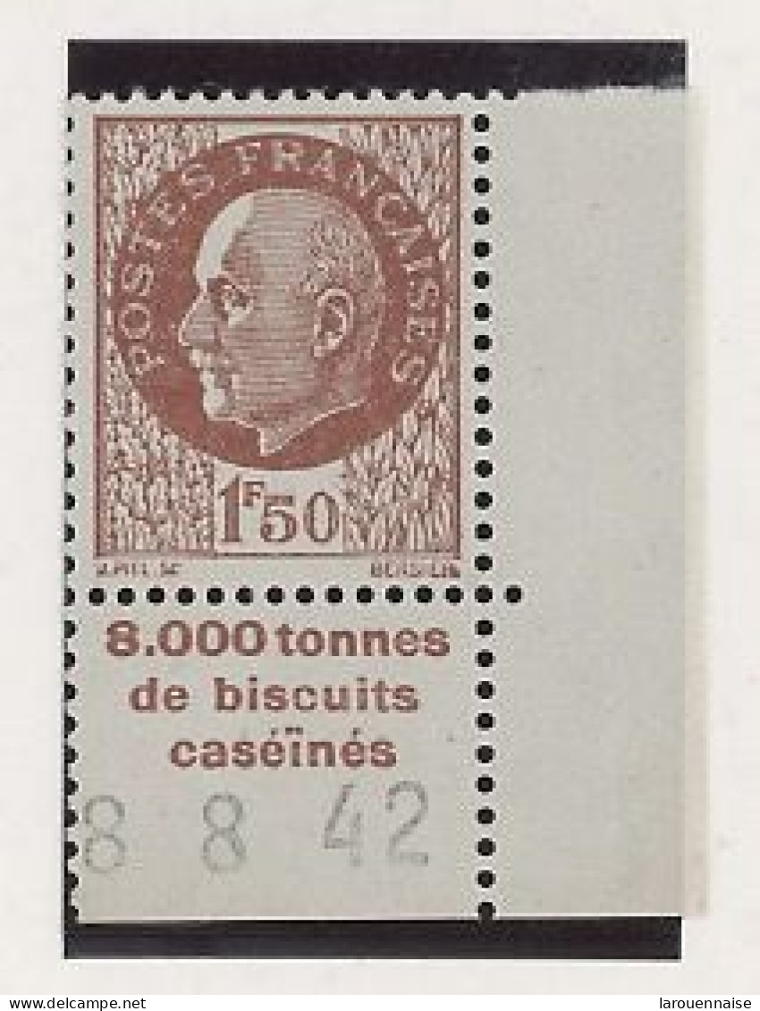 BANDE PUB -N°517  - N**  -PUB SECOURS NATIONAL MAURY N°256 - Unused Stamps