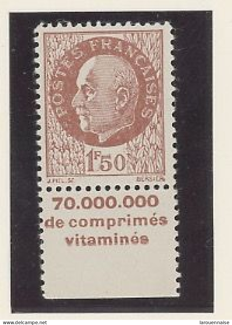 BANDE PUB -N°517  - N**  -PUB SECOURS NATIONAL MAURY N°256 - Unused Stamps