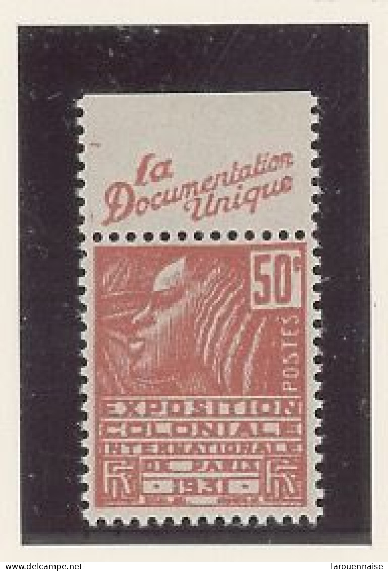 BANDE PUB -N°272  TYPE II - N**  -PUB SPHERE - MAURY N°173 - Unused Stamps